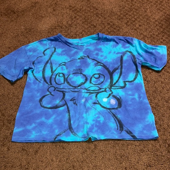 Stitch XS oversized tie dye tshirt from Lilo & Stitch by Disney EUC - Picture 1 of 4